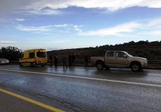 إصابة سيدة أثر حادث طرق قرب مفترق عبلين