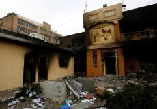 حرق القنصلية الايرانية