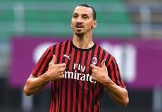  زلاتان إبراهيموفيتش مهاجم ميلان