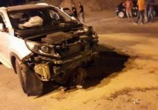 حادث  سير  وقع بين  سيارة  وحصان  بمجد  الكروم   بالداخل  المحتل 