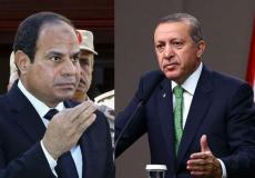 الرئيس التركي رجب طيب اردوغان ونظيره المصري