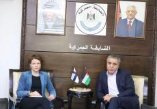 الضابطة الجمركية توضح آلية عملها لسفيرة فنلندا