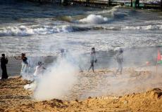 قمع المسير البحري شمال غزة