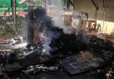 حريق في مستوطنات غلاف غزة