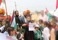 جانب من فعالية يوم الطفل الفلسطيني 