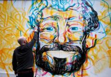 الكشف عن جدارية ضخمة لمهاجم ليفربول محمد صلاح