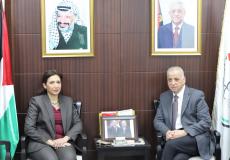 رئيس مجلس القضاء الأعلى يستقبل رئيس الجهاز المركزي للإحصاء الفلسطيني