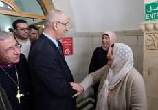 رئيس الوزراء رامي الحمد الله يتفقدمستشفى  المطلع