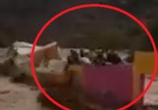 مشهد مقتطع من فيديو يظهر غرق عدة أشخاص في فيضانات بالمغرب