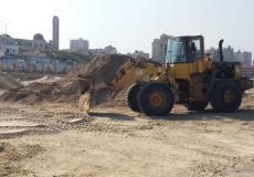 بدء تنفيذ المرحلة النهائية لمشروع تبليط الشارع الجنوبي في غزة