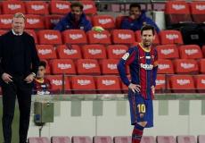 ميسي ورونالدو وكومان 