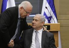 بنيامين نتنياهو والرئيس الاسرائيلي رؤوف ريفلين