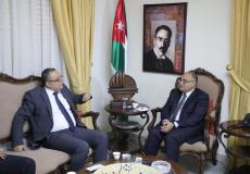 أبو سيف يلتقي نظيره الأردني ويدعوه لاحتفالية بيت لحم 2020