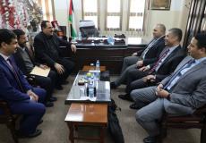 لقاء الوفد الأمني المصري مع وزير التربية صبري صيدم