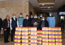 سرايو الوادية تقدم مساعدات للموجودين بالحجر الصحي في غزة