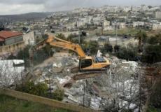 قوات الاحتلال تقوم بالهدم - ارشيف