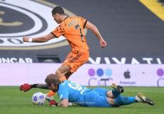 رونالدو خلال مبارة فريقه مع سبيزيا 