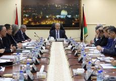 جلسة مجلس الوزراء الفلسطيني في رام الله