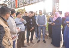 بلدية غزة تطلع مجموعة من الإعلاميين على مرفقيّن أساسيين