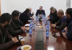 وزير التربية والتعليم يلتقي وفدا من بلدية الظاهرية