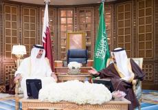 أمير قطر والملك سلمان بن عبد العزيز - أرشيف