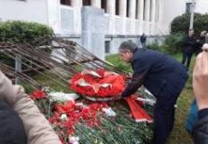 السفير طوباسي يضع إكليلا من الورود على ضريح شهداء الحركة الطلابية التي أطاحت بالحكم الدكتاتوري في اليونان
