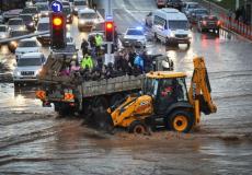 غرق إسرائيل خلال المنخفض الجوي