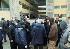 لجنة الطوارئ تتفقد مراكز الحجر الصحي في مدينة خانيونس