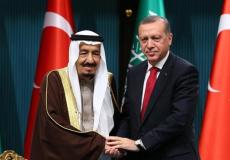  الرئيس التركي رجب طيب أردوغان، والعاهل السعودي الملك سلمان بن عبد العزيز