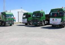 مساعدات اردنية في غزة -ارشيف-