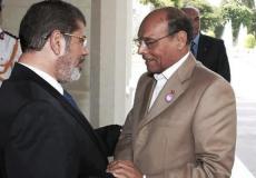 المرزوقي مع محمد مرسي _ارشيفية_