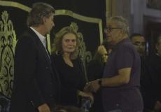 عزاء والدة يسرا يجمع كل نجوم الفن وينتهى بأزمة