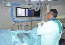 عمليات القسطرة في مستشفيات غزة  ارشيف