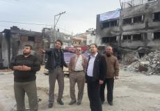 من مكان حريق النصيرات