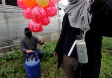 إطلاق بالونات حارقة من غزة