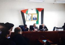 جانب من جلسة محاكمة المتهمين في القضية اليوم