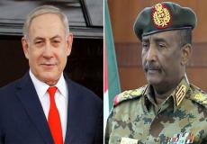 رئيس مجلس السيادة السوداني  ورئيس الوزراء الإسرائيلي