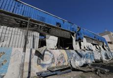 مصنع النايلون الذي استهدفته طائرات الاحتلال- غزة