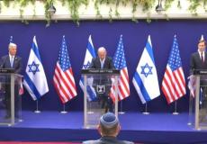 نتنياهو خلال مؤتمر صحفي مع كوشنير