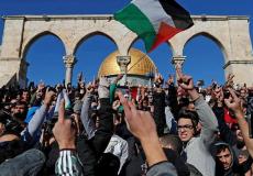 تظاهرة في المسجد الأقصى