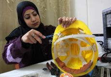 الفتاة دعاء جنينة تخترع قبعة ذكية مكيفة