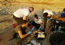 إصابة رجل جراء سقوطه عن منحدر في نتانيا