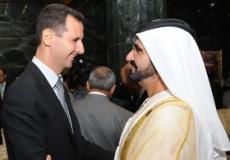 محمد بن زايد يهاتف بشار الأسد