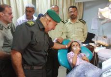 اللواء الجراح يتفقد المستشفى الجزائري بخانيونس