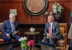 الرئيس عباس يجتمع مع نظيره الاردني