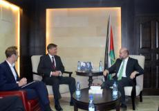 الهباش يستقبل القنصل البريطاني العام