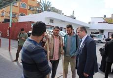 جانب من الحملة التي نظمتها جامعة فلسطين