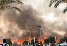 حرائق كبيرة قرب اسديروت