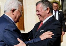 الرئيس الفلسطيني محمود عباس والعاهل الأردني عبد الله الثاني