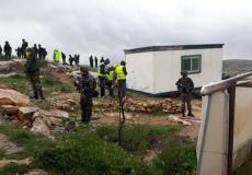 الاستيلاء على كرفان صفي في الخليل